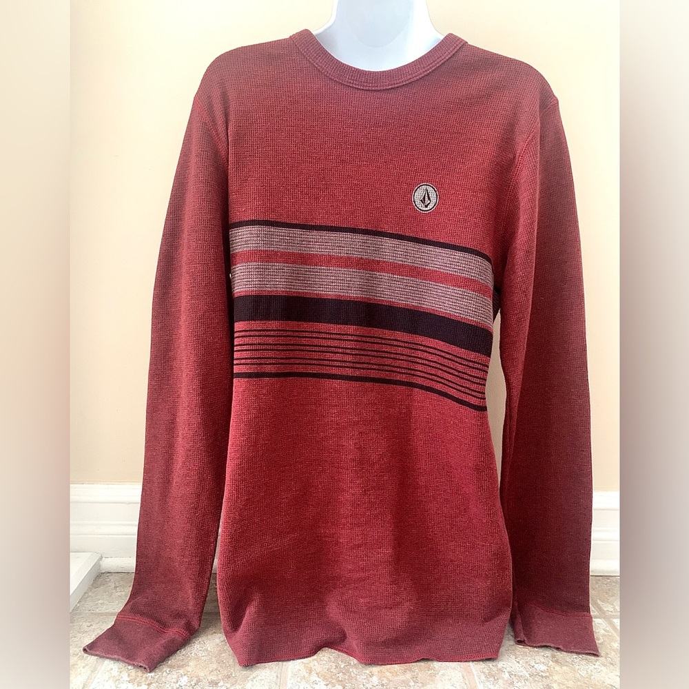 Volcom Striped Crew Neck Sweater